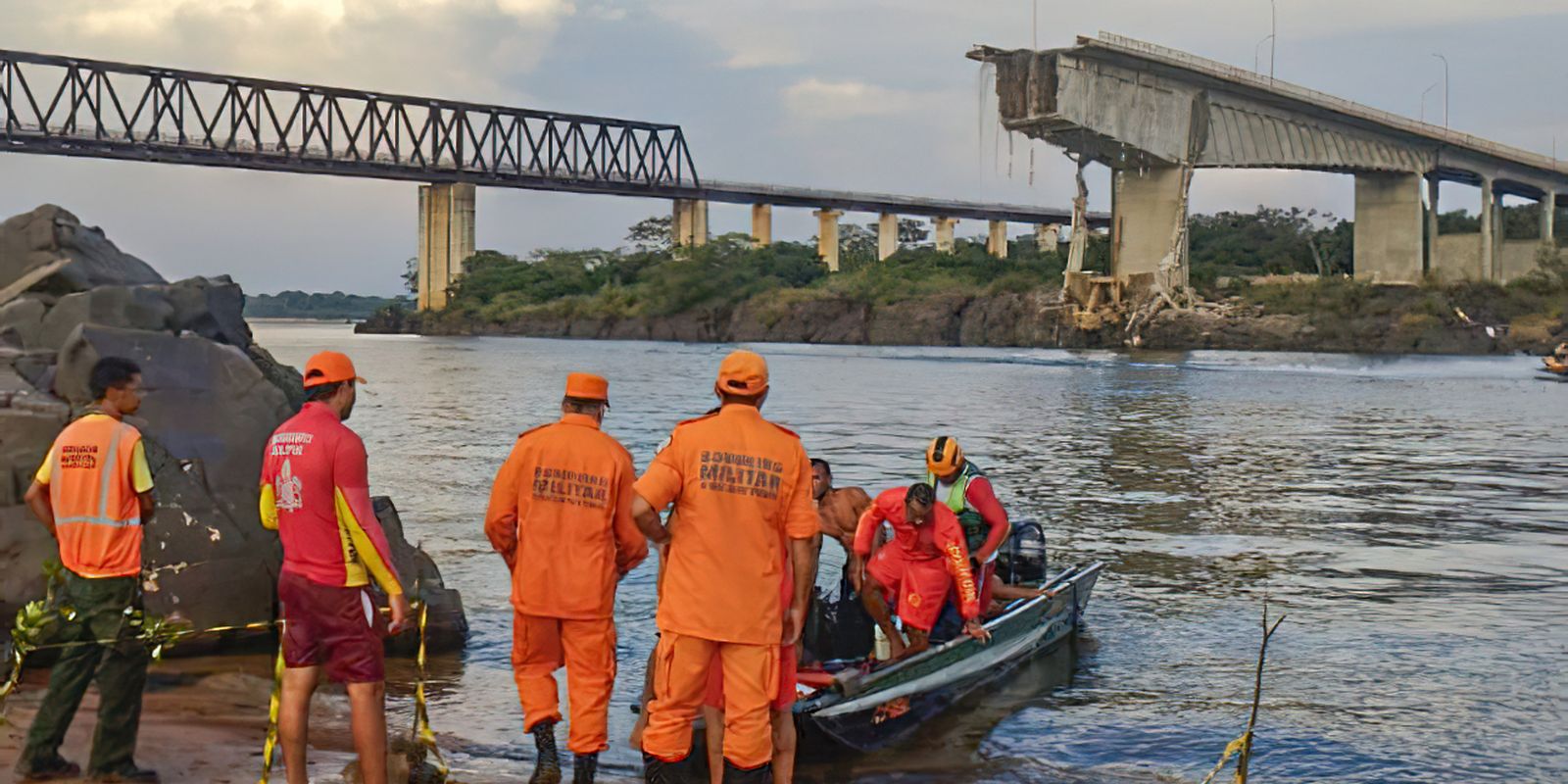 Ponte entre Tocantins e Maranhão desaba; uma morte é confirmada